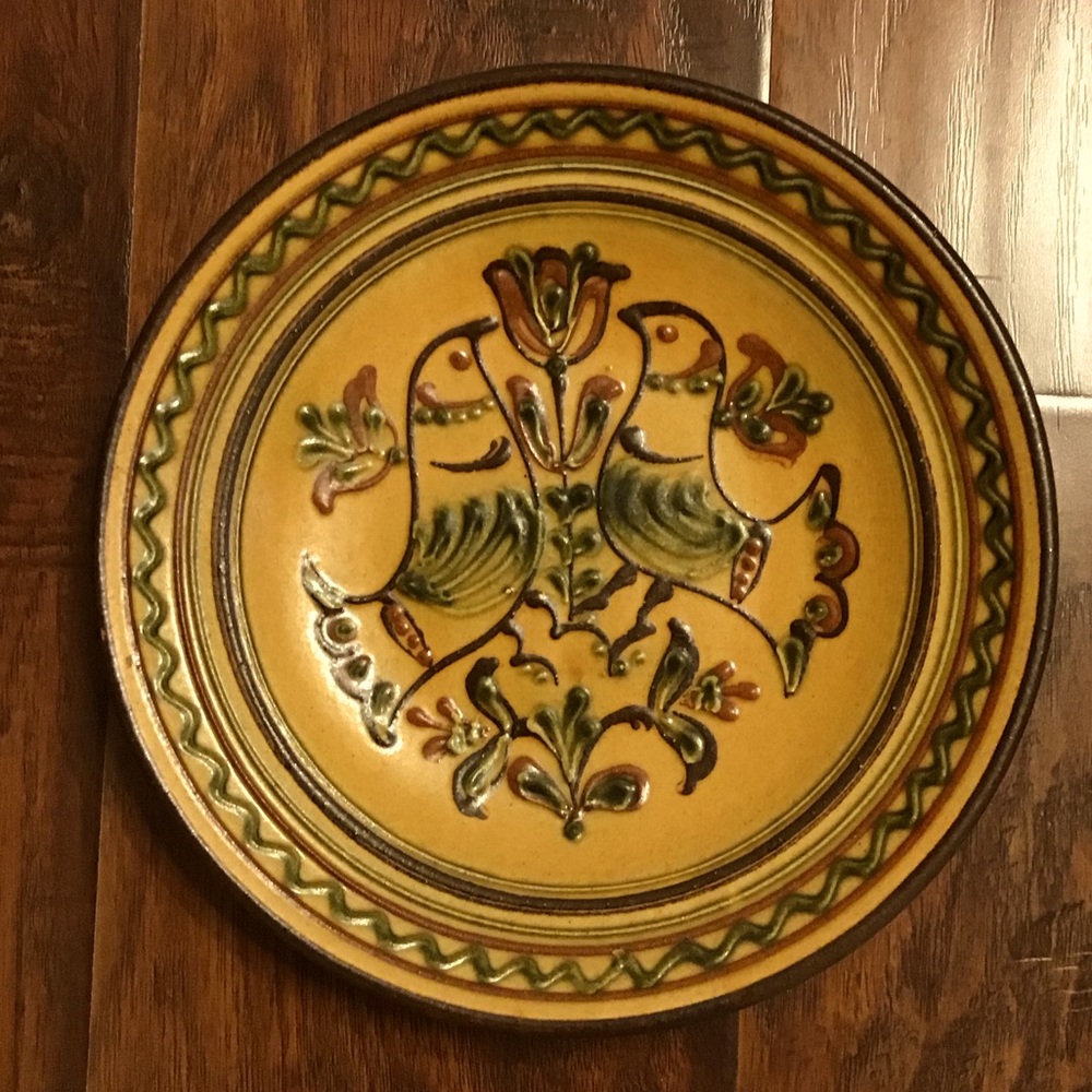 Vintage German Hand-painted Bird Plate